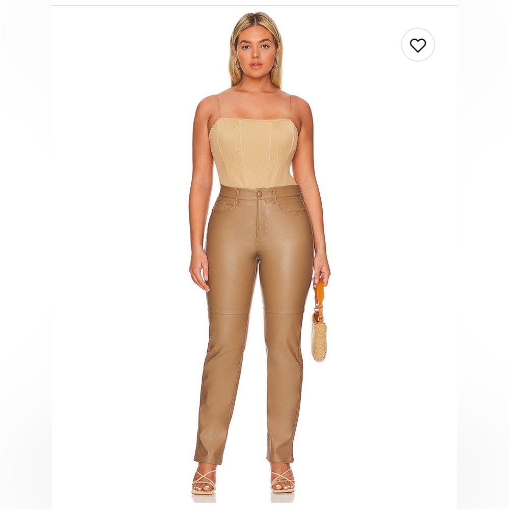 good american good boy faux leather pants